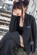 gibous (ギボス) GIBOUS SEE THROUGH BELT JACKET