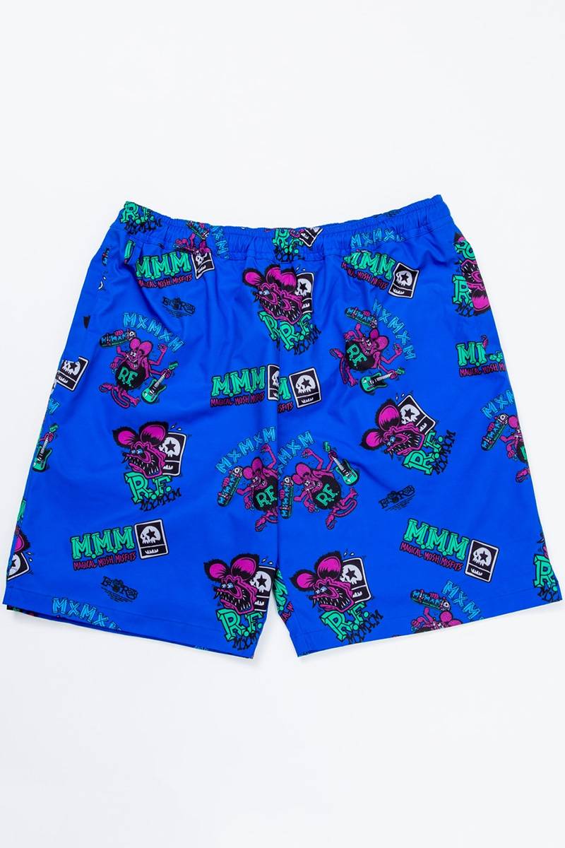 RATFINK x MxMxM “MAGICAL MOSH RATFINK” SHORTS - Blue