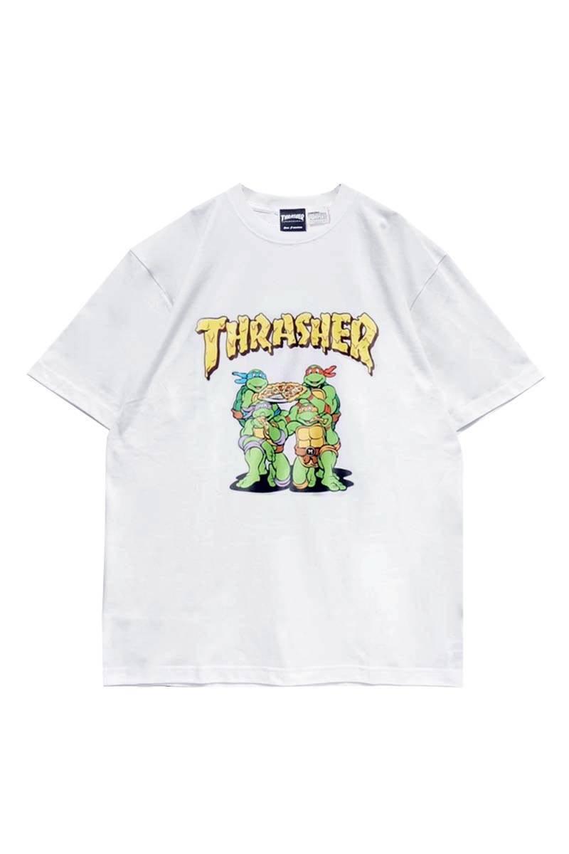THRASHER (スラッシャー)×TURTLES T-shirt WHITE