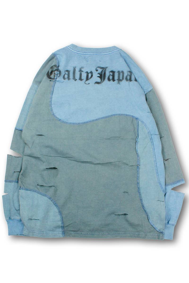 GALFY(ガルフィー) ツギハギゾンビロンTee - BLUE / ロック GALFY(ガルフィー) ツギハギゾンビロンTee - BLUE / ロック