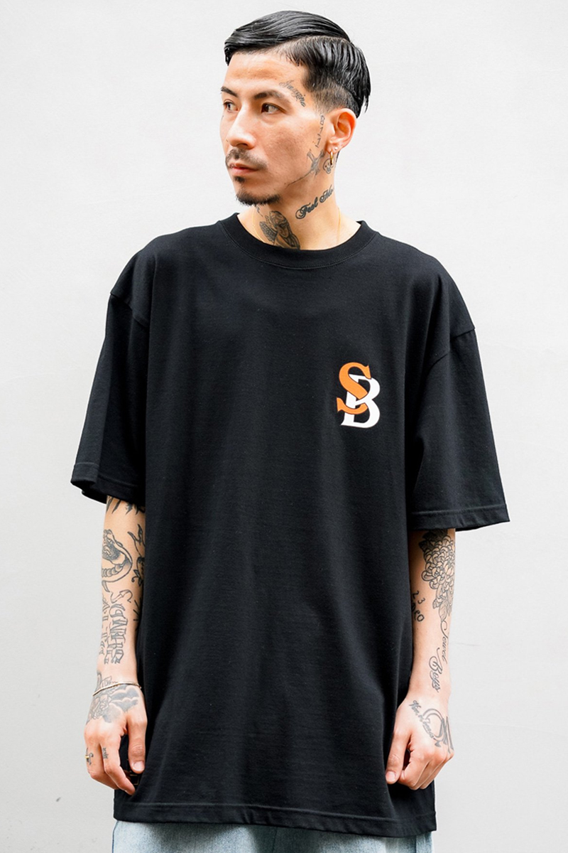 Subciety (サブサエティ) Monogram TEE BLACK