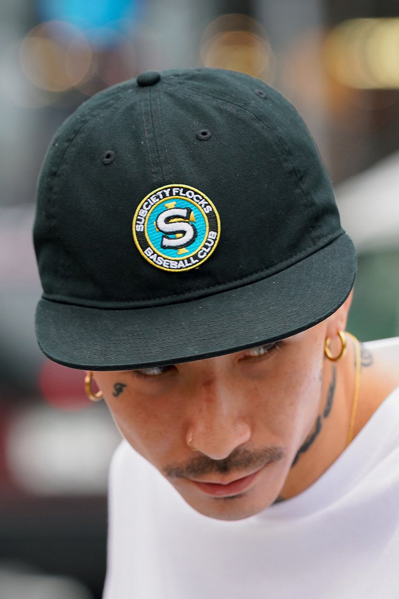 Subciety (サブサエティ) FLOCKS CAP BLACK