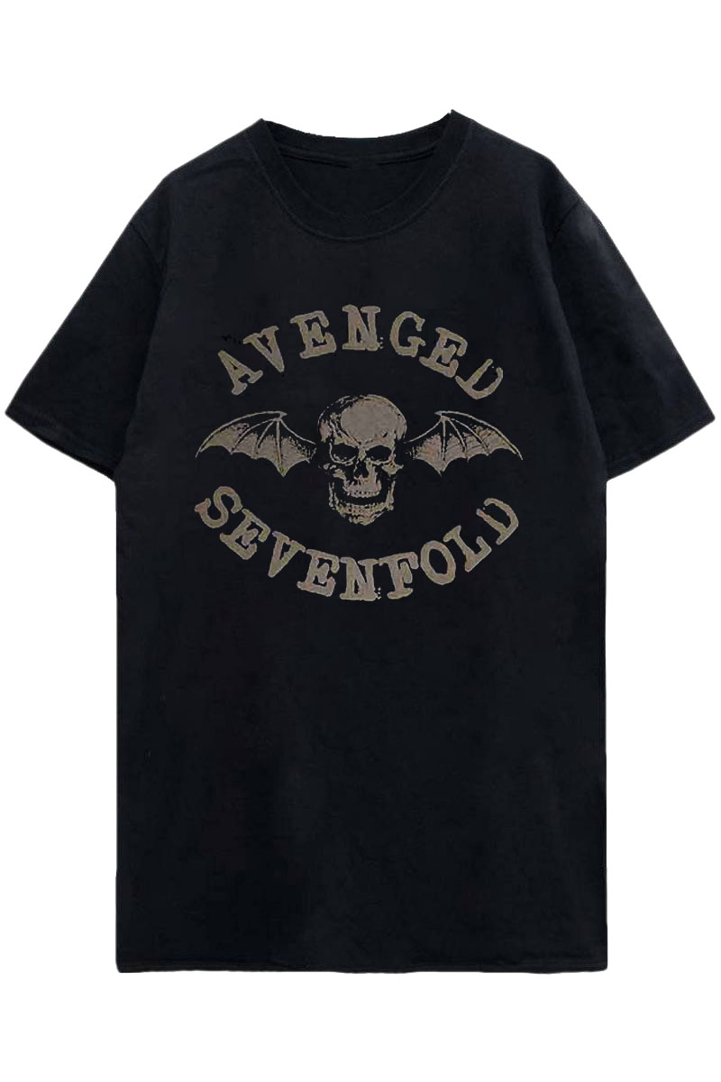 AVENGED SEVENFOLD ハイビルド バンドTシャツ ユニセックス : CLASSIC DEATHBAT