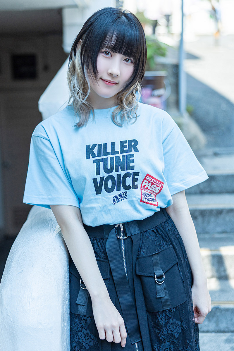 【予約商品】内山悠里菜×RUDIE'S×GEKIROCK CLOTHINGコラボ・Tシャツ - Light Blue