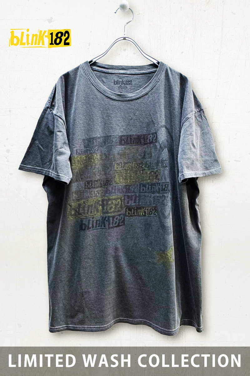 【予約商品】BLINK-182 バンドTシャツ ユニセックス: Multi Stacked Logo - Wash Collection