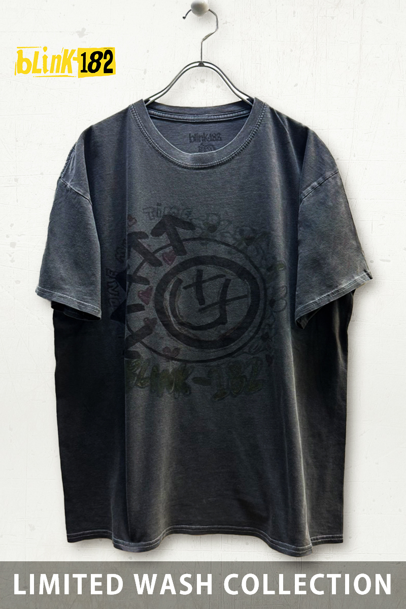 【予約商品】BLINK-182 バンドTシャツ ユニセックス: Crayon - Wash Collection