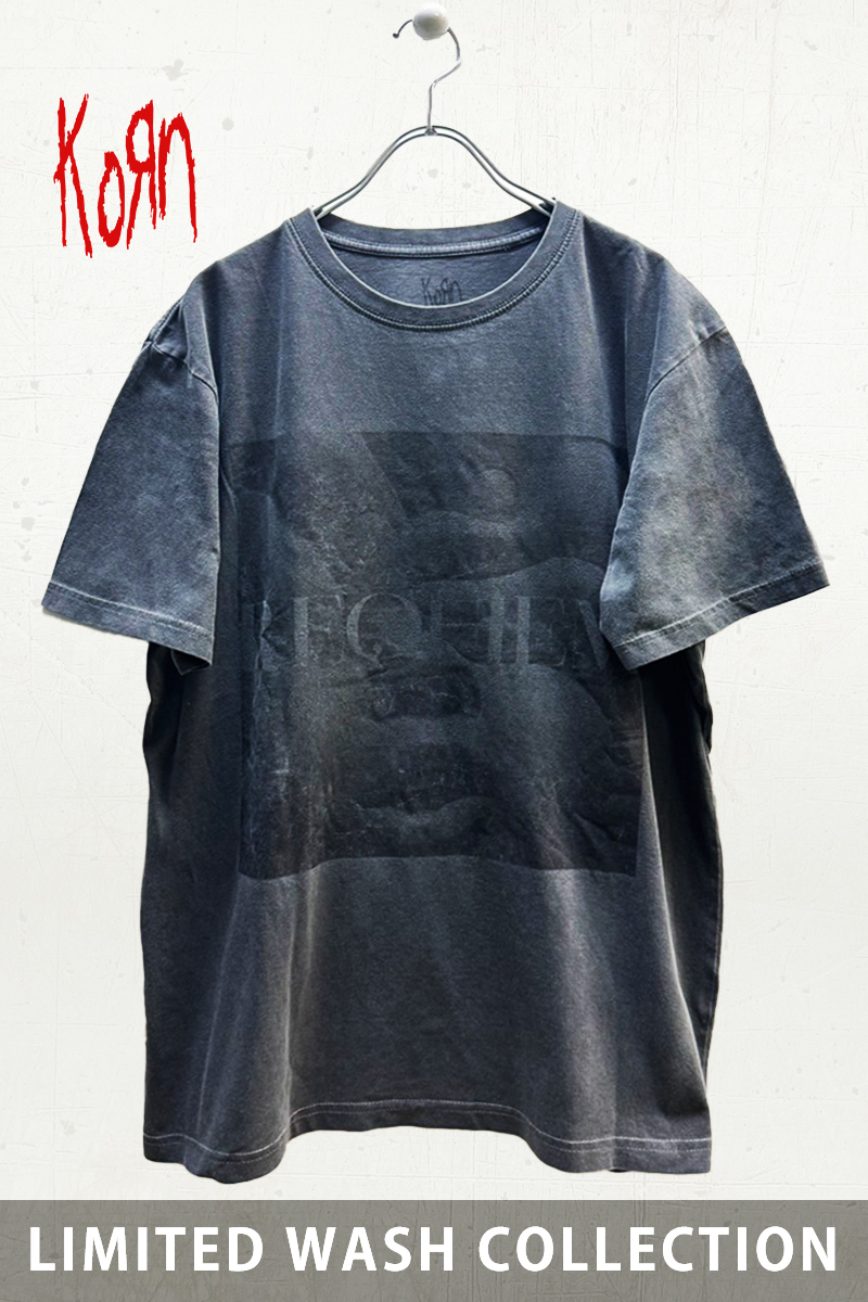 【予約商品】KORN バンドTシャツ ユニセックス : REQUIEM ALBUM COVER - Wash Collection
