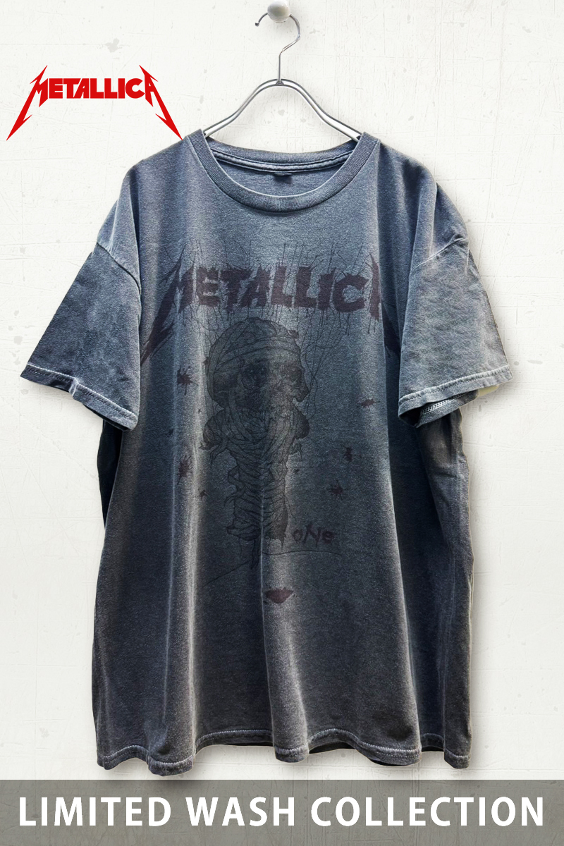 【予約商品】METALLICA バンドTシャツ ユニセックス: ONE LANDMINE - Wash Collection