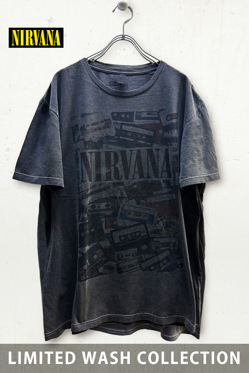 【予約商品】NIRVANA ユニセックスTシャツ: Cassettes - Wash Collection