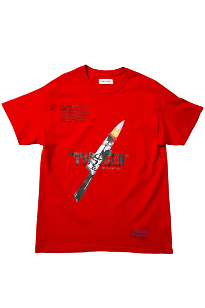 LILWHITE(dot) (リルホワイトドット) LW-18AU-T02 -TWISTED- TEE RED