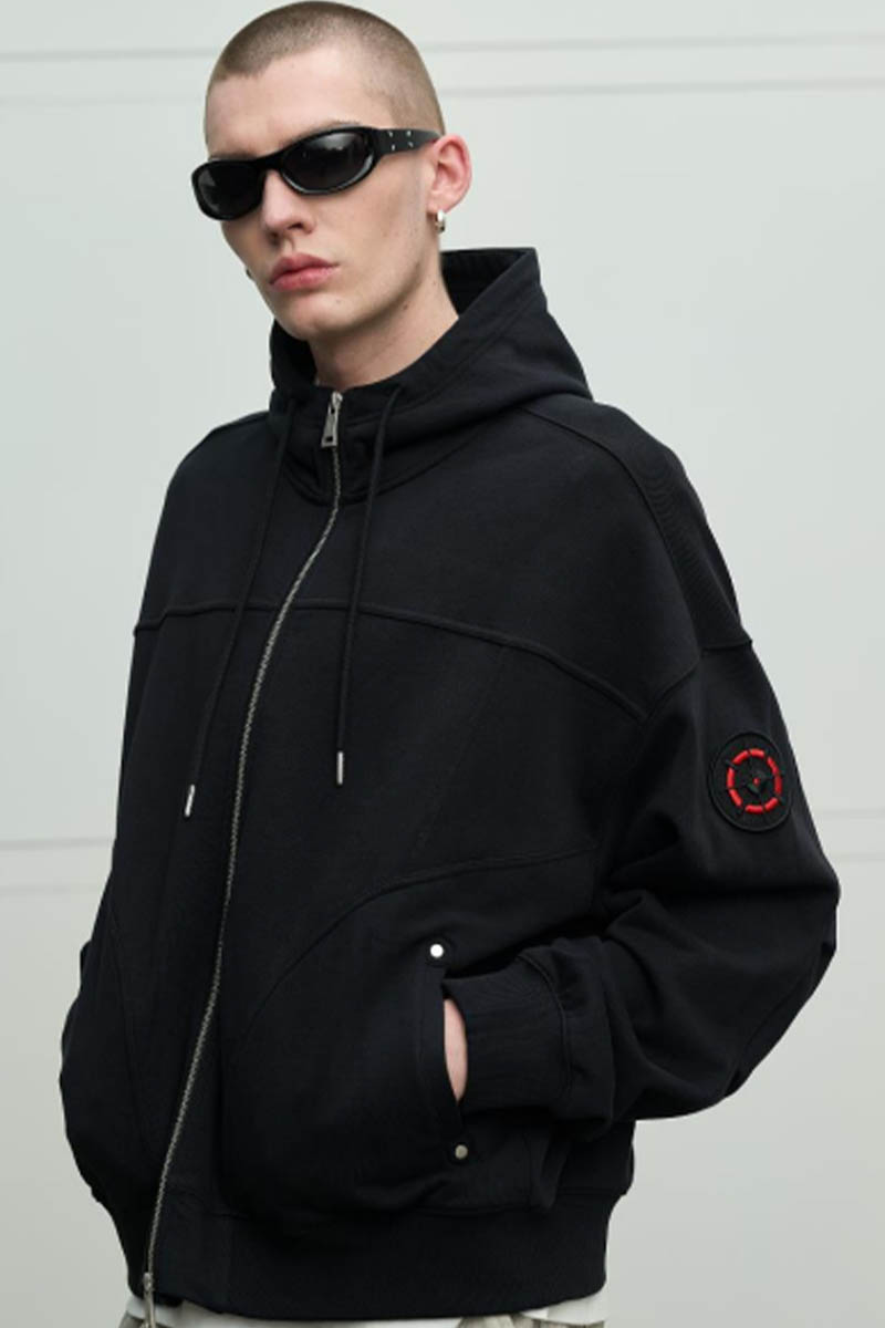 MISHKA (ミシカ) Full-zip Hoodie A - Black