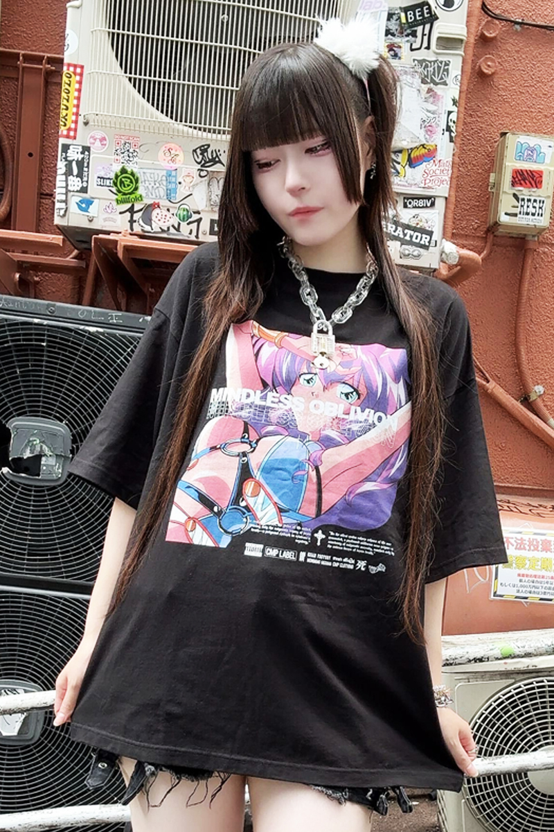 CMP LABEL (シーエムピー・レーベル)  MINDLESS OBLIVION oversized T-shirt