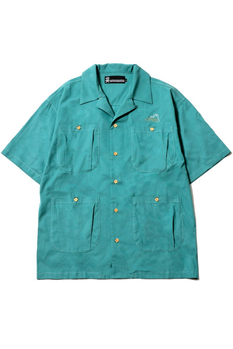 SABBAT13(サバトサーティーン) SPOOK CUBA SHIRTS GREEN
