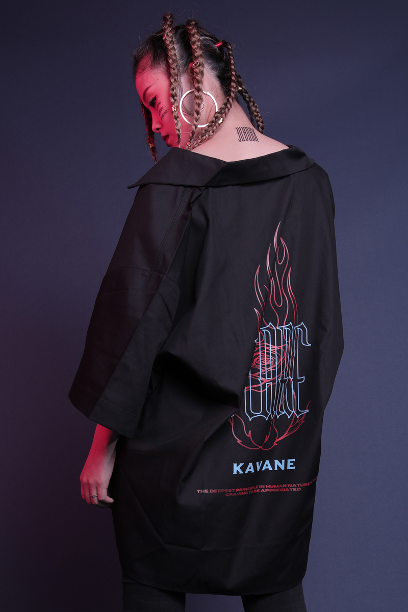 KAVANE Clothing "FLARE"BIG SILHOUETTE SHIRT