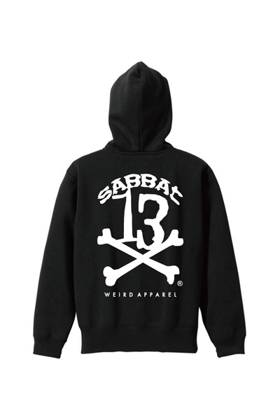 SABBAT13 SBT-PK-024 13X-BONE HOODIE(ブラック)