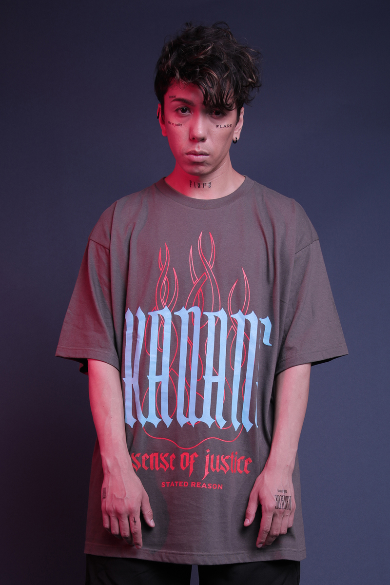 KAVANE Clothing "WIELD"OVERSIZE CUTSEW(Stn)