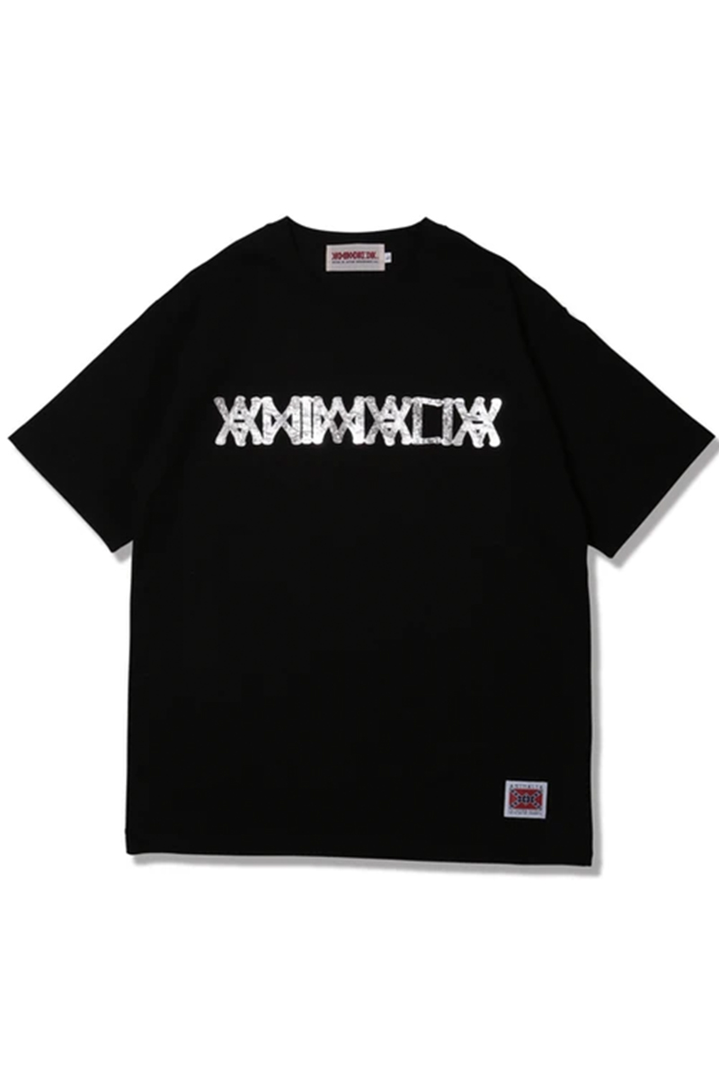 ANIMALIA (アニマリア) HEAVY S/S TEE-FOIL PRINT LOGO BLACK