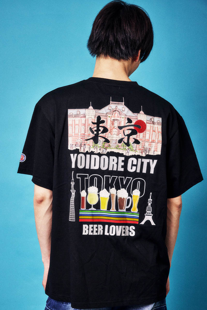 YOIDORE(ヨイドレ) THE TOKYO CITY TEE - Black
