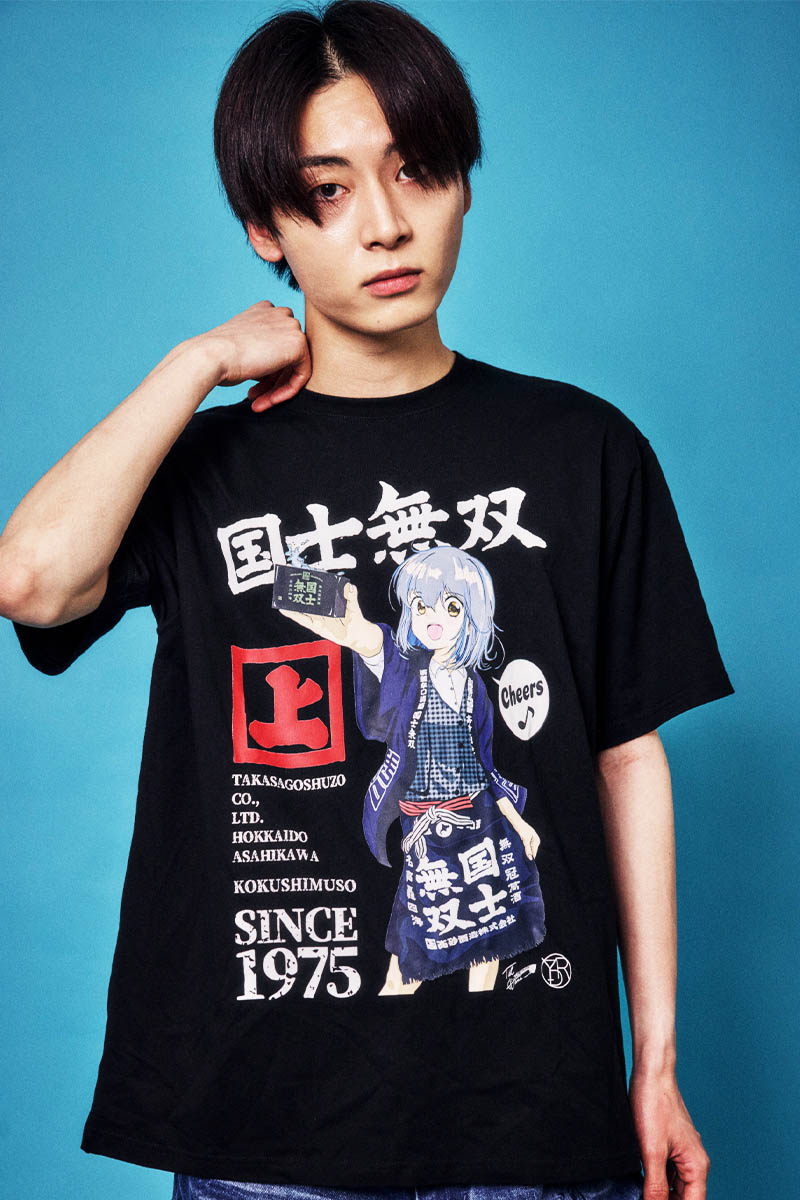 国士無双×YOIDORE(ヨイドレ) どれみちゃんTEE - Black