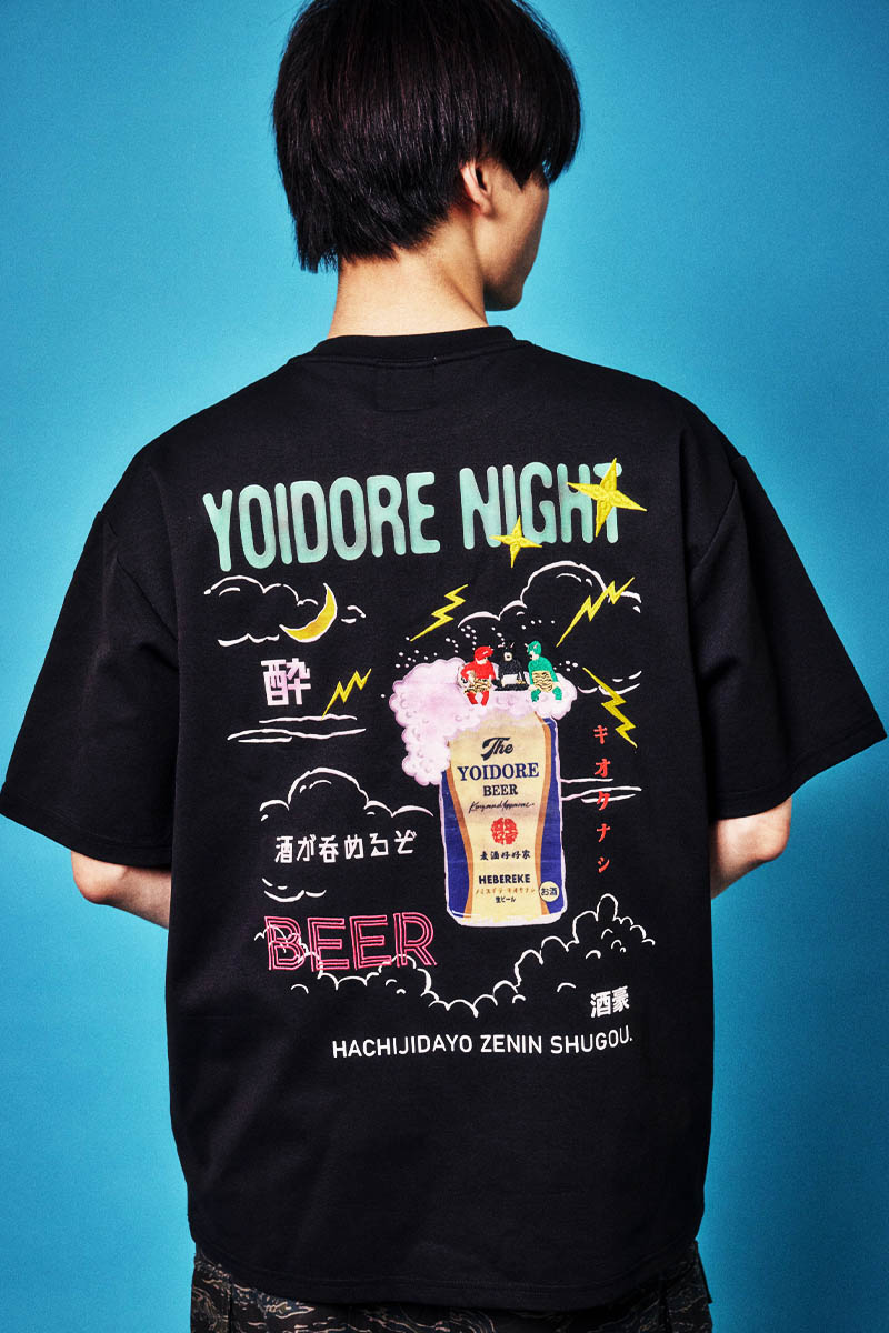 YOIDORE(ヨイドレ) KAMINARISAMA TEE - Black