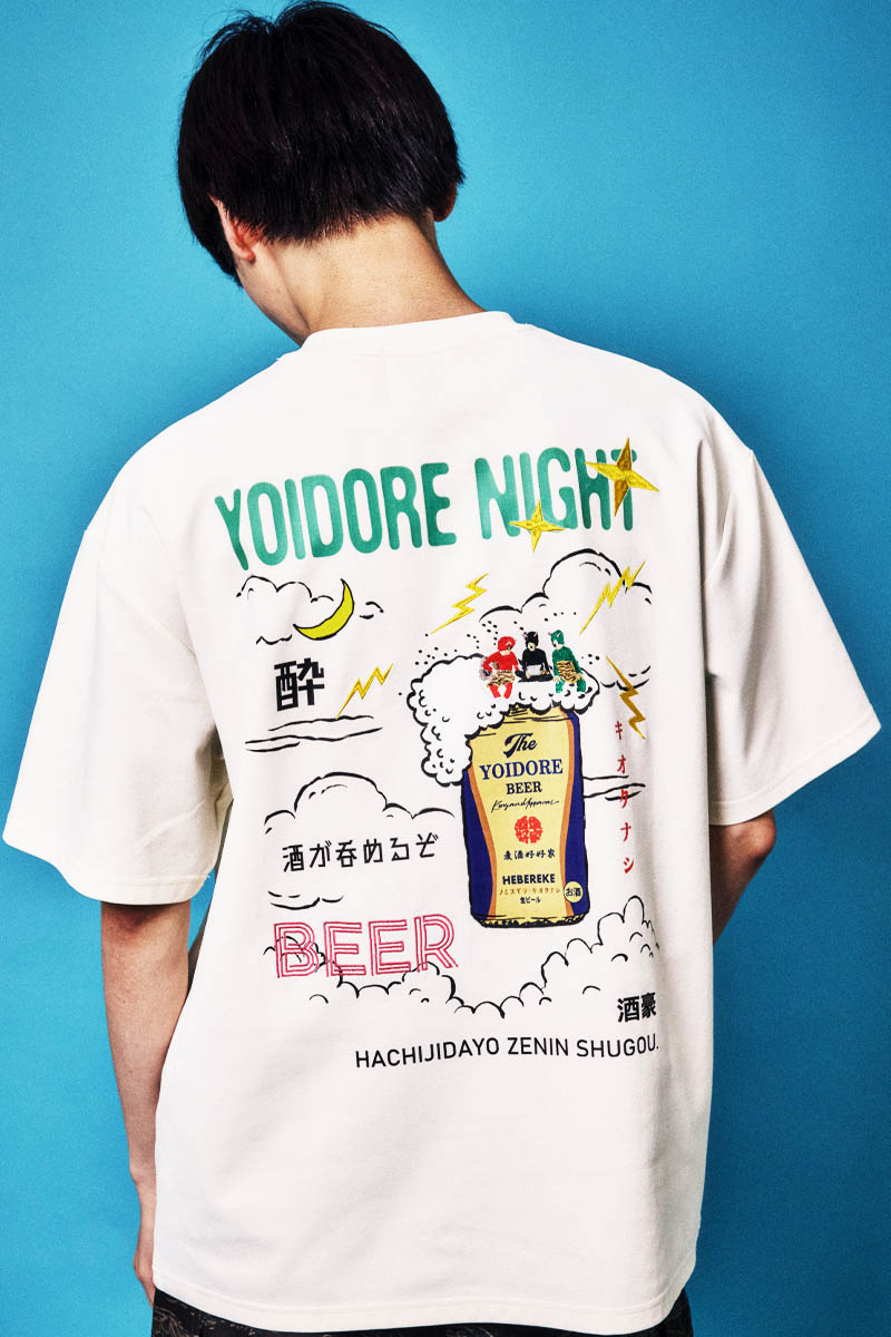 YOIDORE(ヨイドレ) KAMINARISAMA TEE - White