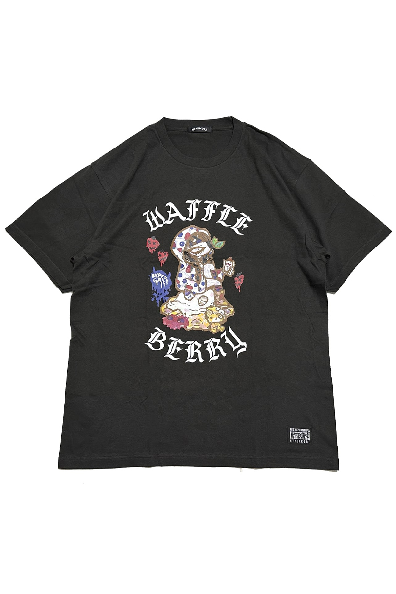 HYPER CORE(ハイパーコア) T-398 WAFFLE & BERRY Tシャツ BLACK