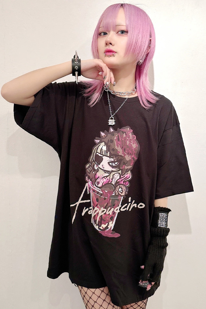 HYPER CORE(ハイパーコア) T-395 REVENGE OF BITTER LOVE FRAPPUCCINO Tシャツ BLACK