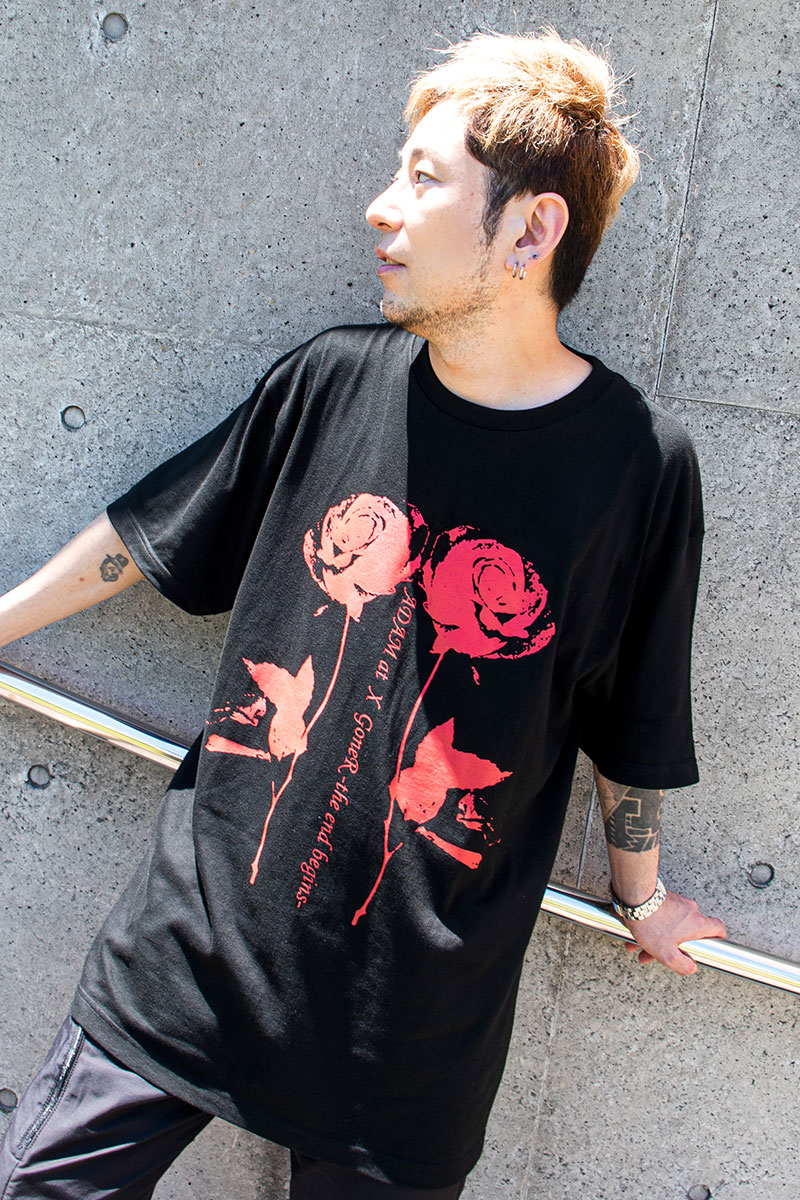 ADAM at×GEKIROCK CLOTHING×GoneR Collaboration T-shirts -ROSE-