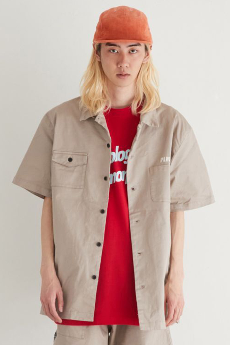 PSYCHOLOGICAL METAMORPHOSIS CHINO WORK SHIRTS 2 GRAY
