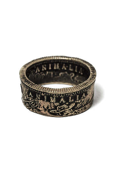 ANIMALIA ANIMAL-AC28 CA1849 Coin Ring-BRASS BRASS