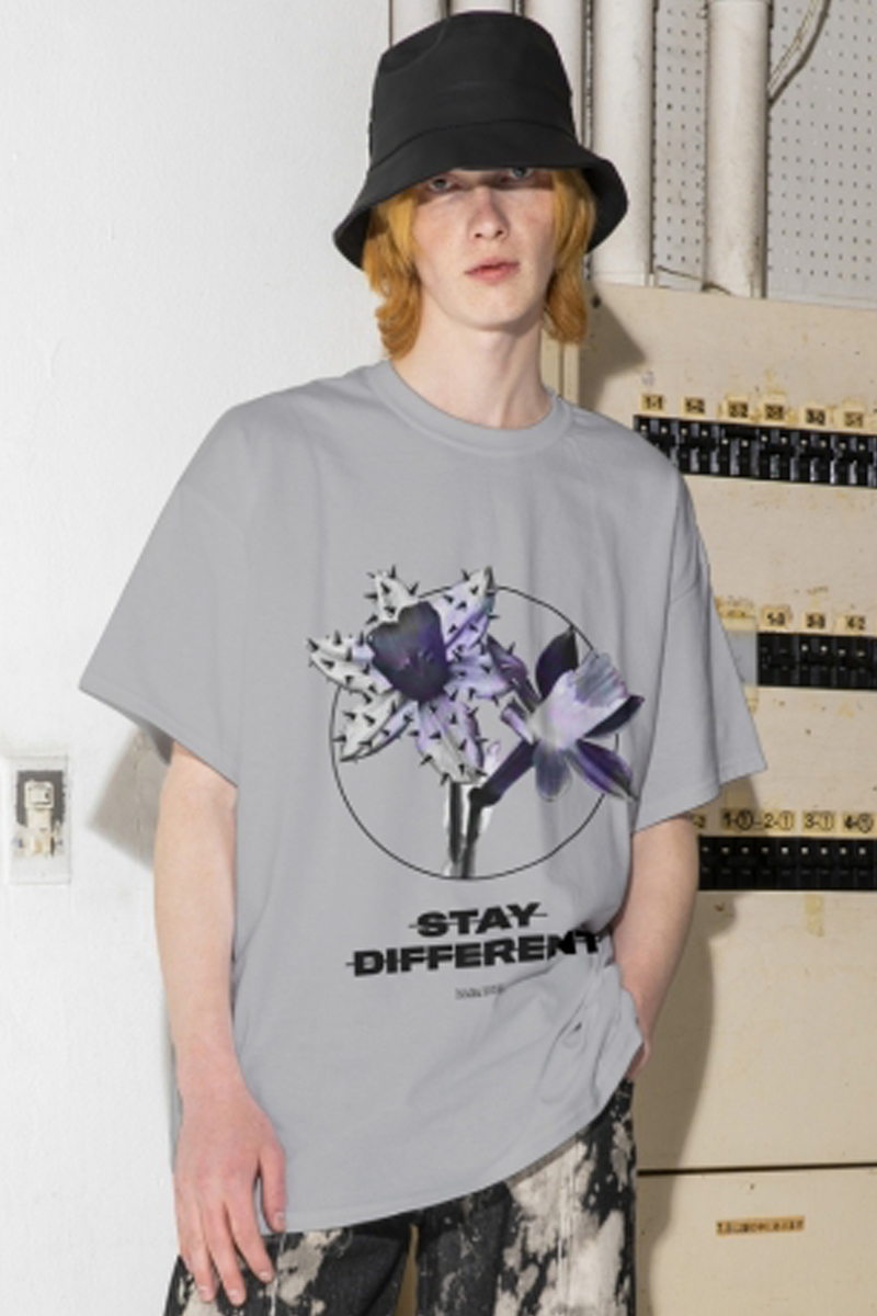 PARADOX PX17-BT02 GRAPHIC BIG T-SHIRTS(STAY DIFFERENT) GLAY