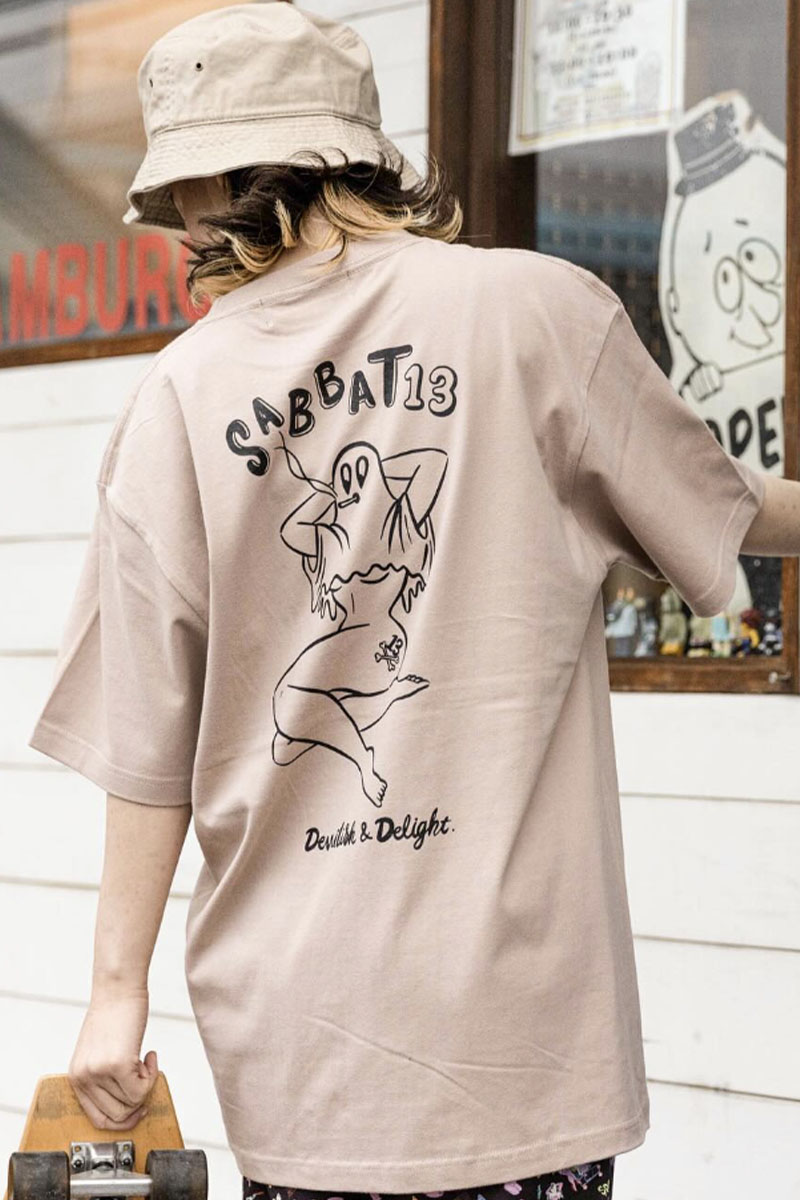 SABBAT13(サバトサーティーン) SMOKY GIRL Tee SMOKY PINK