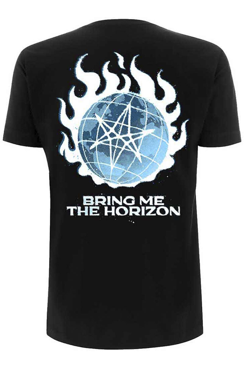 【予約商品】BRING ME THE HORIZON バンドTシャツ ユニセックス : GLOBE (BACK PRINT)