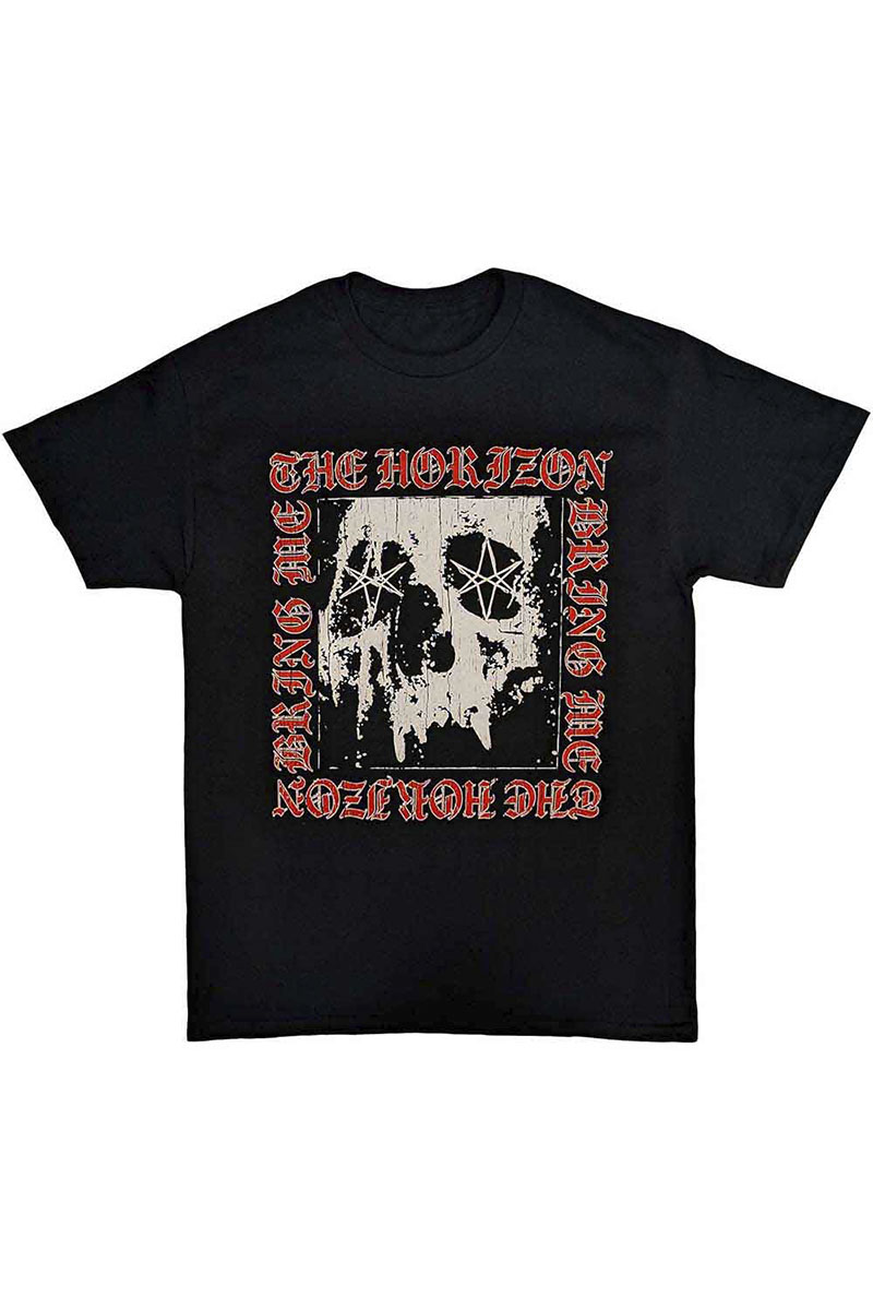 【予約商品】BRING ME THE HORIZON バンドTシャツ ユニセックス : METAL LOGO SKULL