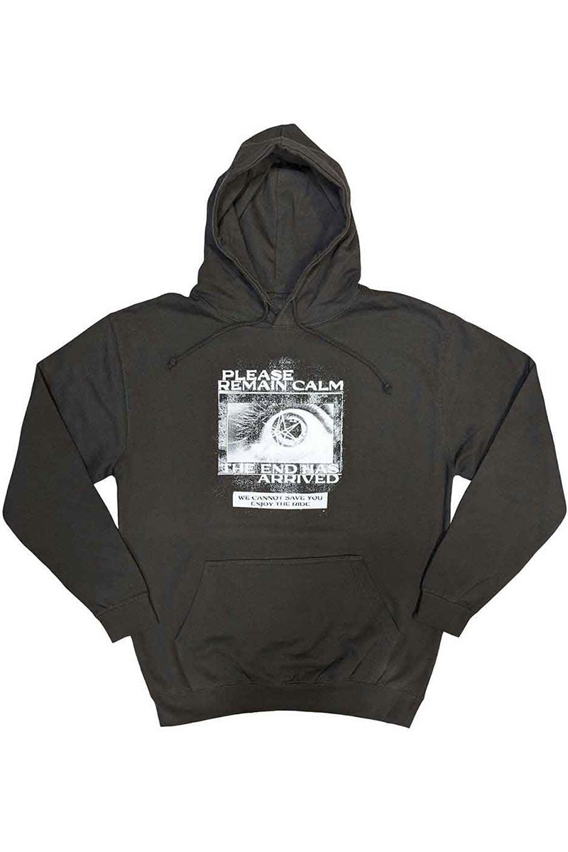 【予約商品】BRING ME THE HORIZON UNISEX PULLOVER HOODIE: REMAIN CALM FP GRAY