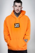 DISTURBIA CLOTHING DIS Pullover Hoody (Orange)