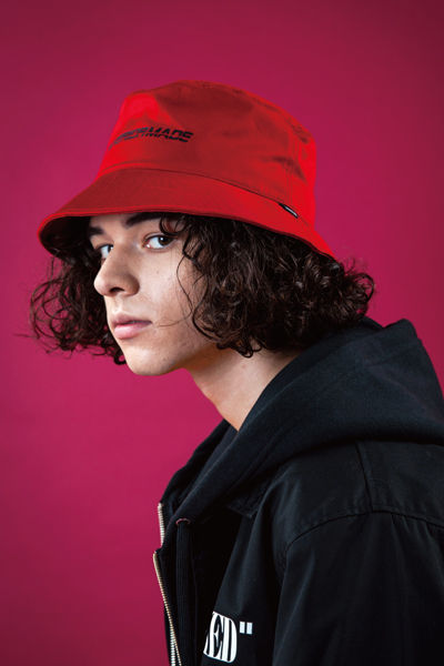 LILWHITE(dot) (リルホワイトドット) LW-18AU-H01 -ANOMALY- BUCKET HAT RED
