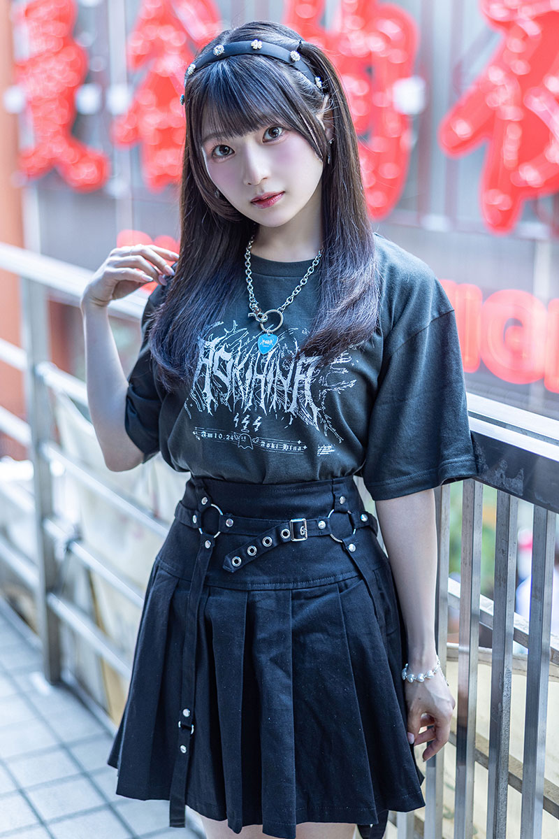 【予約商品】青木陽菜×Am10:24×GEKIROCK CLOTHINGスペシャル・コラボ・Tシャツ - Black
