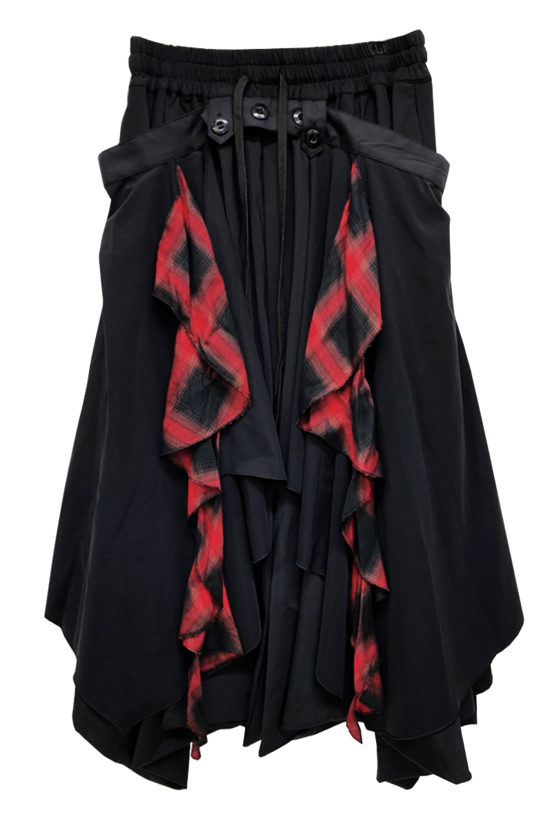 CIVARIZE【シヴァーライズ】 デザインワイドパンツ BLACK/RED