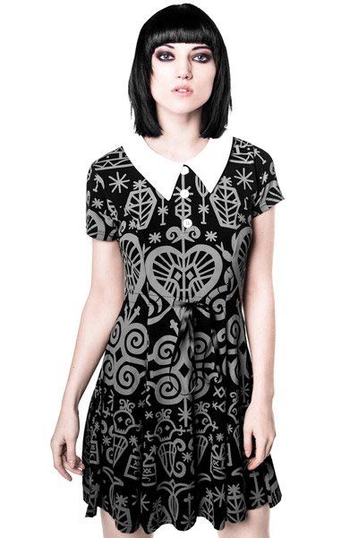 KILL STAR CLOTHING (キルスター・クロージング) Voodoo Doll Dress [GREY]