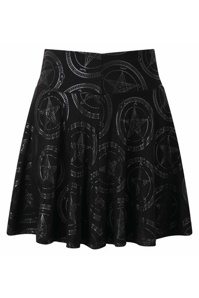KILL STAR CLOTHING (キルスター・クロージング) Baphomet Skater Skirt [B]