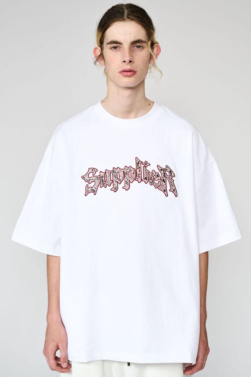 SUPPLIER (サプライヤー) PYTHON IRON LOGO TEE WHITE