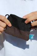 THANK GOD, IT’S FES! フェスバッグ　TGIF!　カラビナ付きリップポリ配色ミニポー - Black×Brown