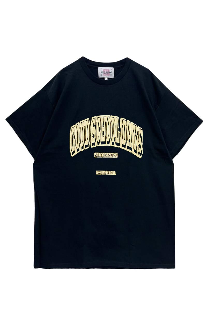 kirou school (キロウスクール) krs_09 "GSD" T-shirts BLACK