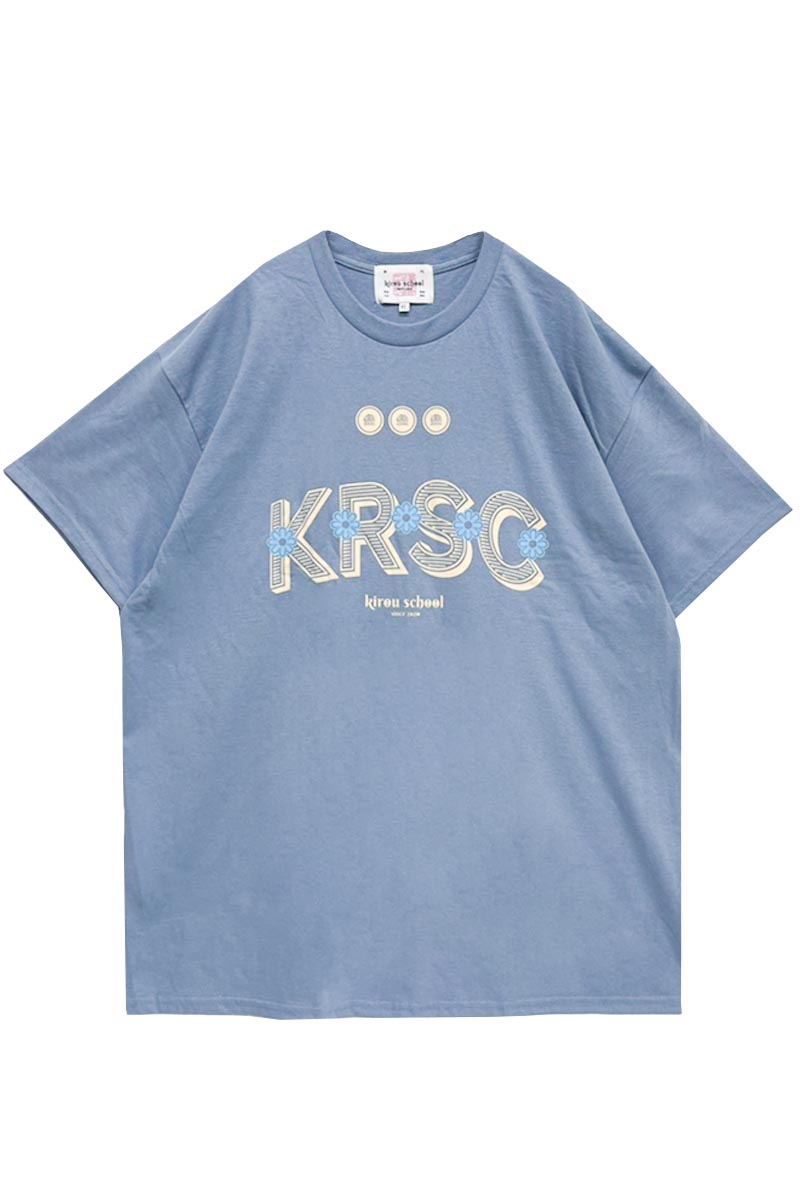kirou school (キロウスクール) krs_010 KRSC T-shirts STONE BLUE