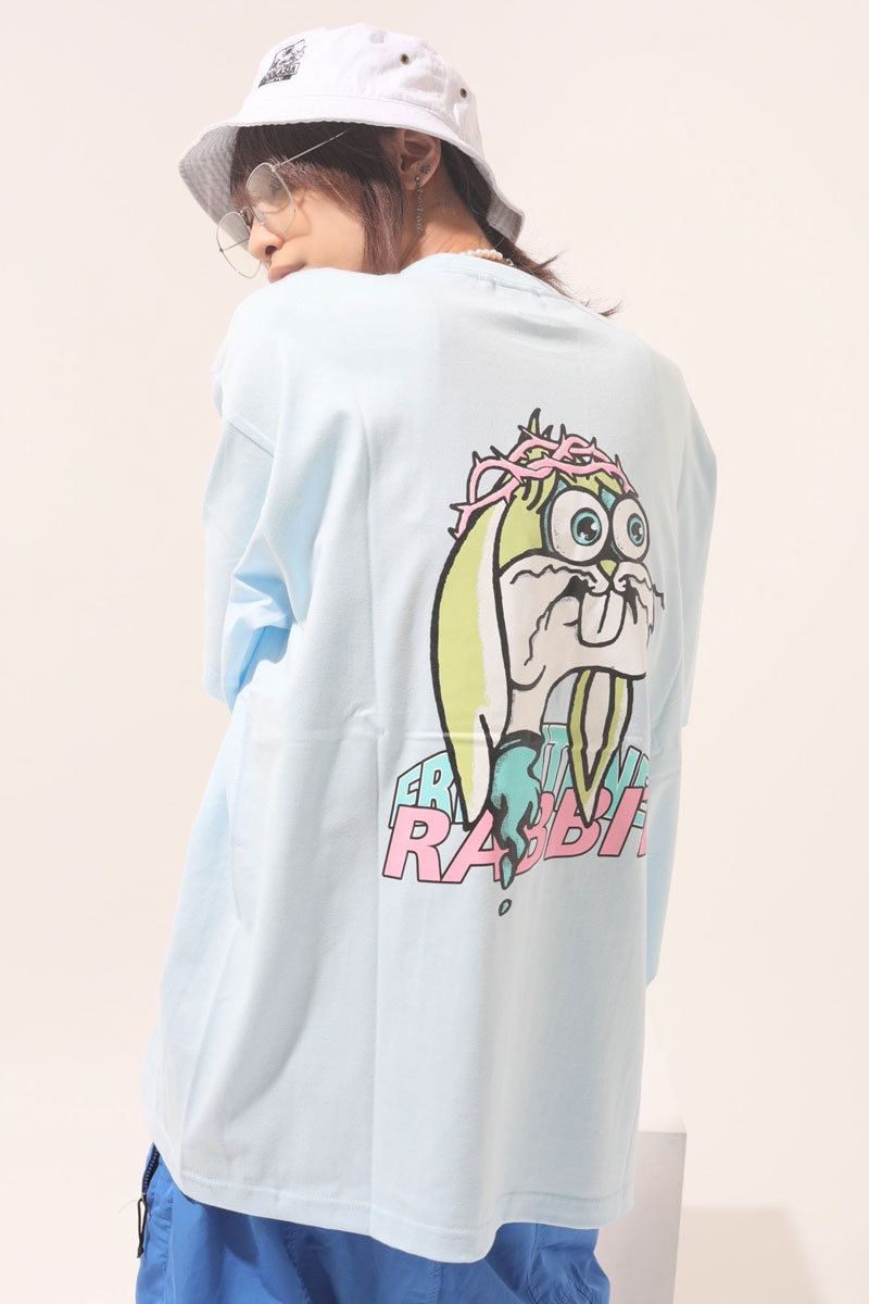 acOlaSia (アコレイジア) RABBIT tee BLUE