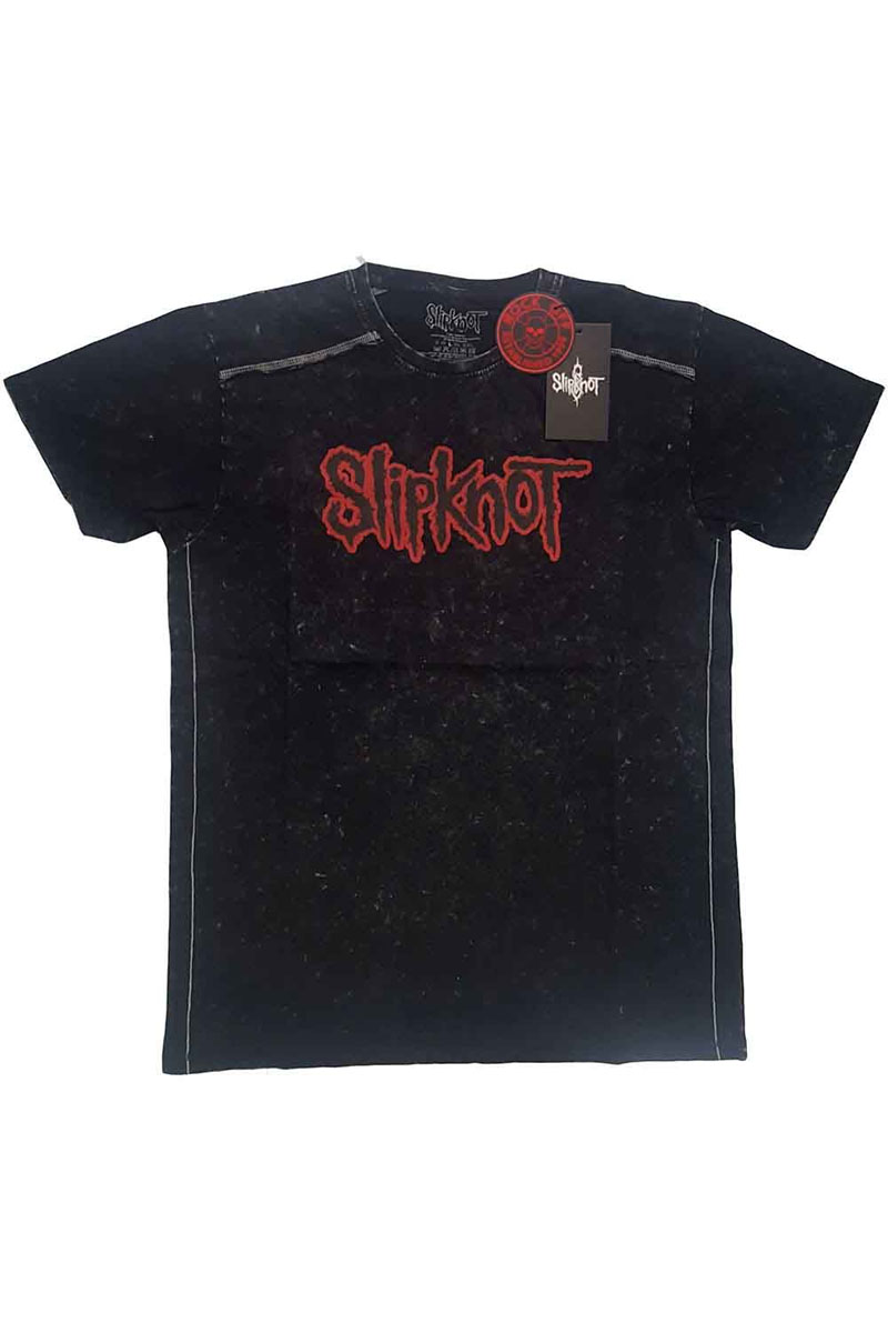 SLIPKNOT バンドTシャツ ユニセックス : LOGO (WASH COLLECTION & BACK PRINT)