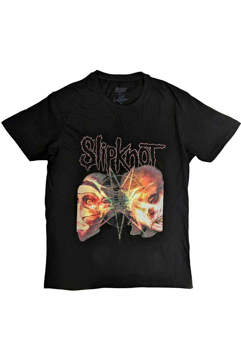 【予約商品】SLIPKNOT バンドTシャツ ユニセックス : 2 FACES (BACK PRINT)