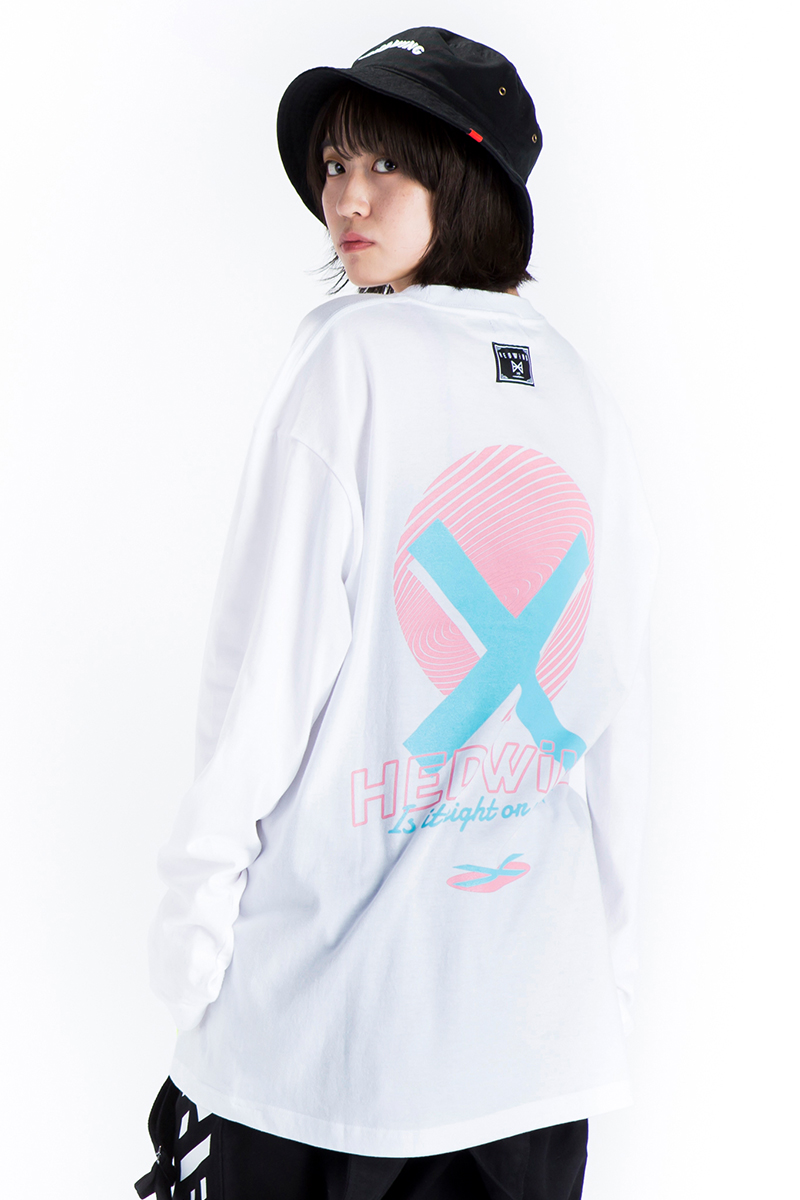 HEDWiNG  Right or wrong Longsleeve T-shirt White