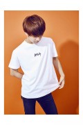 KEYTALK シンプルロゴ刺繍Tシャツ ホワイト